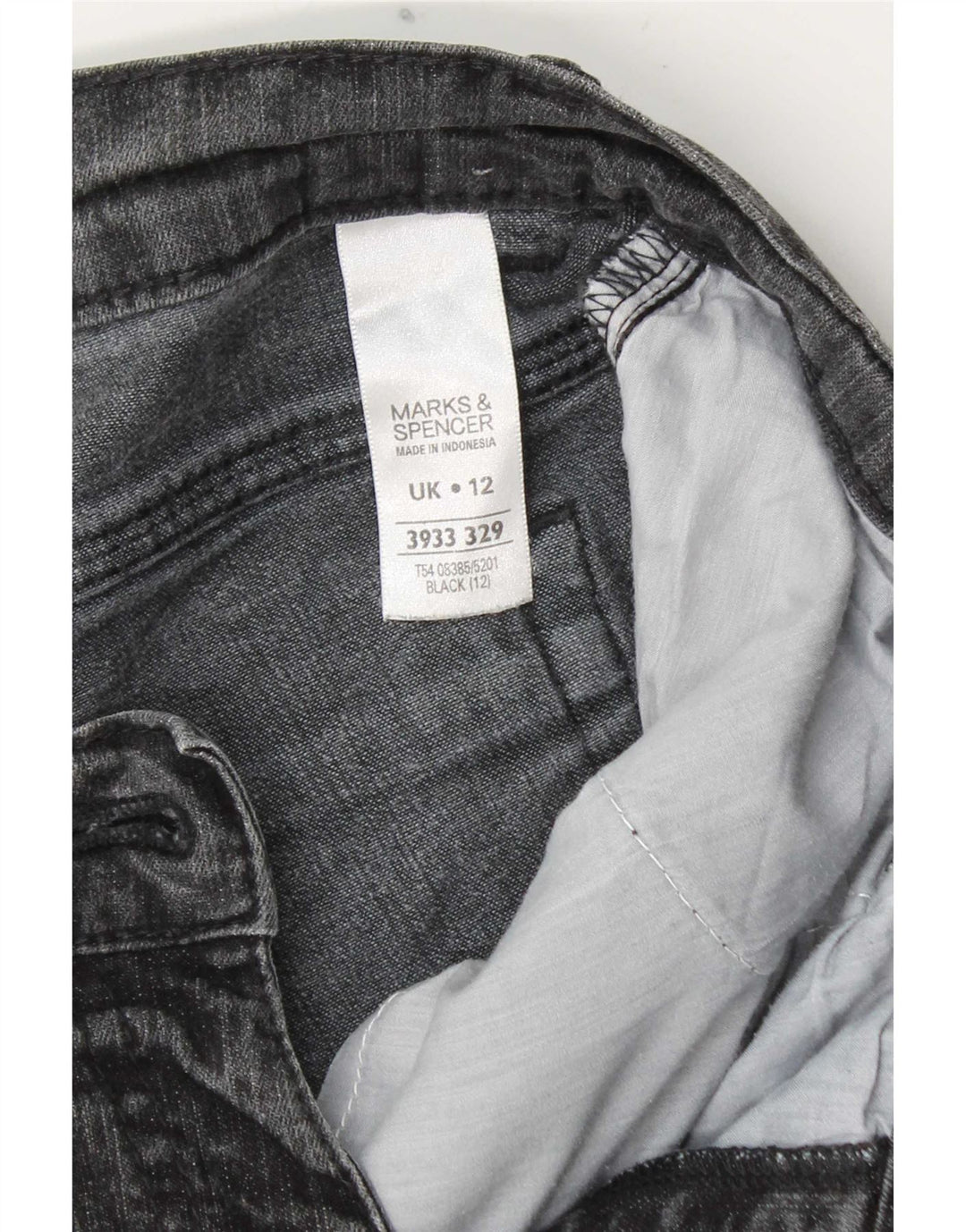Blugi Capri pentru femei Marks & Spencer UK 12 Medium W30 L19 Bumbac gri
