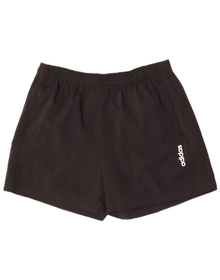 Pantaloni scurți sport pentru bărbați Adidas, mari, negru, poliester