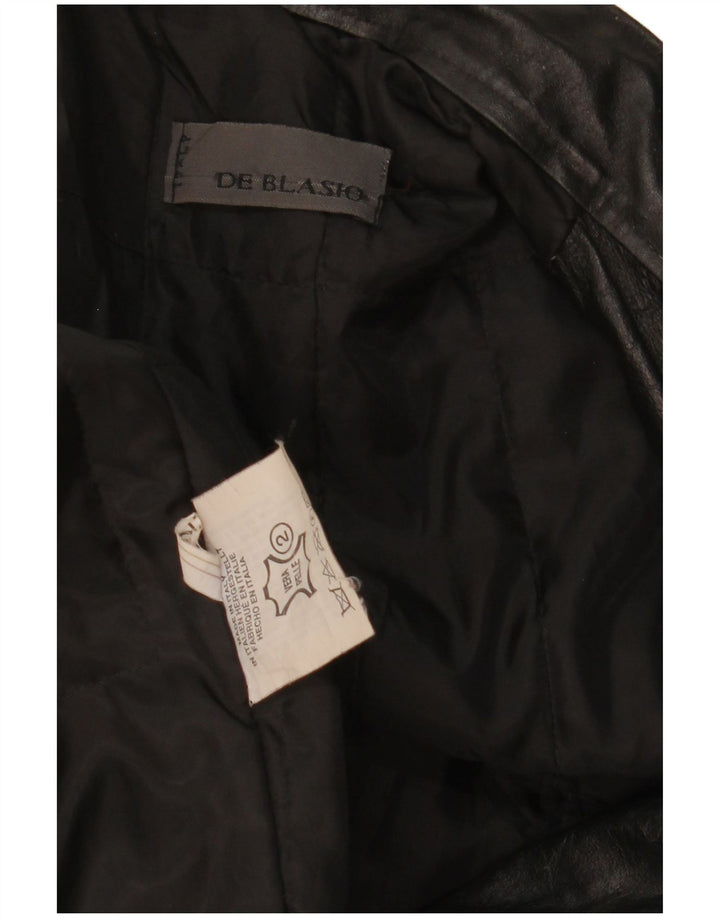 Geacă din piele vintage pentru bărbați IT 52 XL din piele neagră