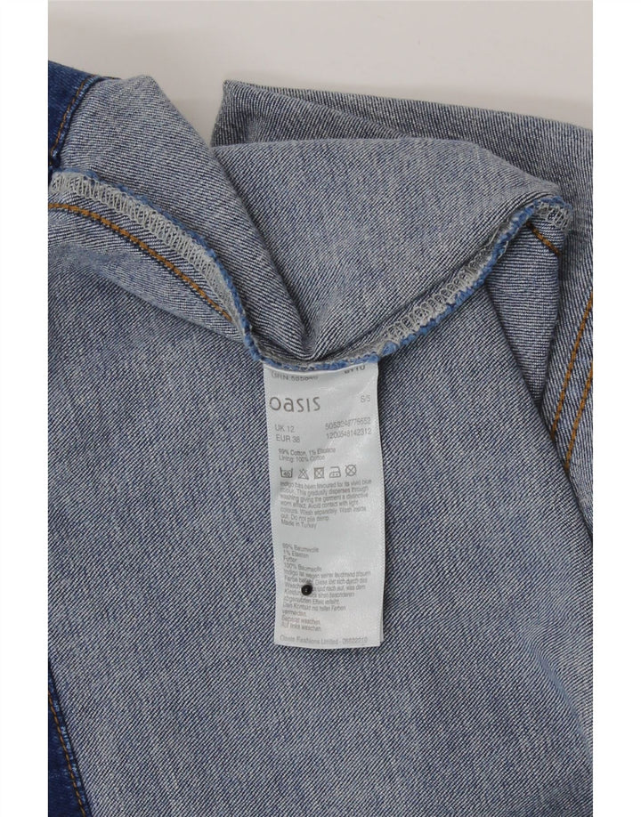 Fusta de blugi pentru femei Oasis UK 12 Medium W30 Bumbac albastru