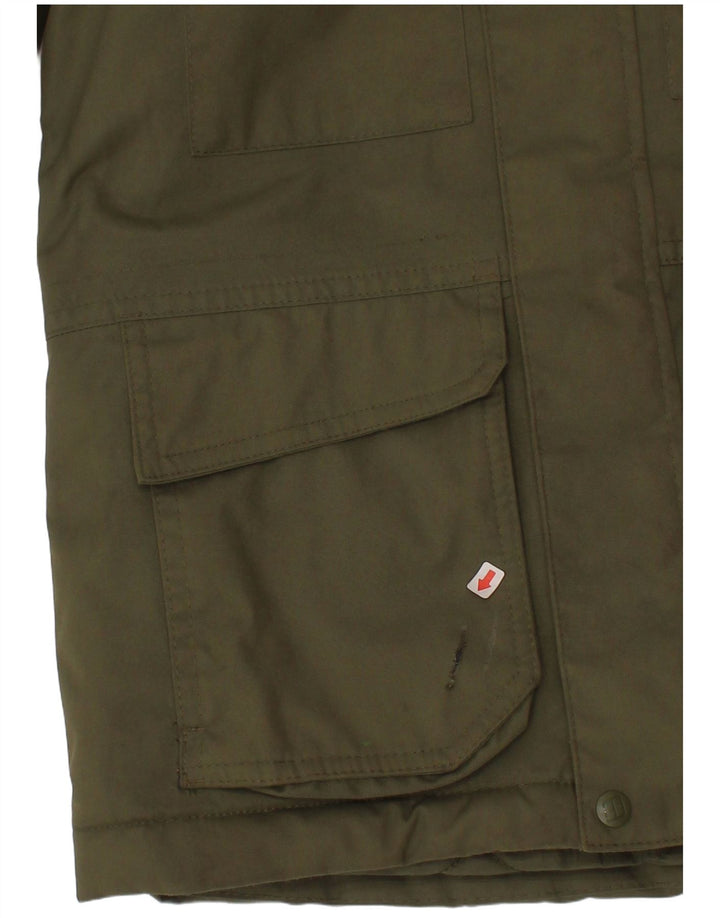 Jachetă parka cu glugă pentru băieți Berghaus 5-6 ani Kaki Poliester