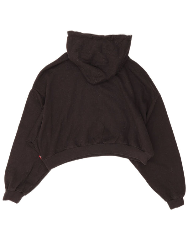Pulover Levi's Graphic Crop Hoodie pentru femei UK 16, mare, negru, bumbac