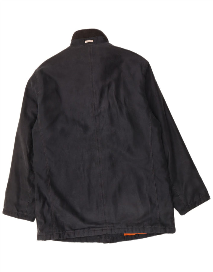 BUGATTI Mens Utility Jacket UK 42 XL Navy Blue Polyester