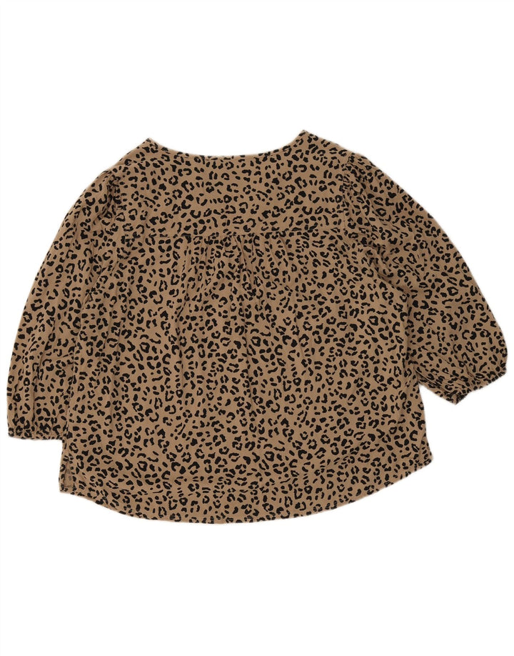 MARKS & SPENCER Bluză de damă Top UK 16 Maro Mare Animal Print