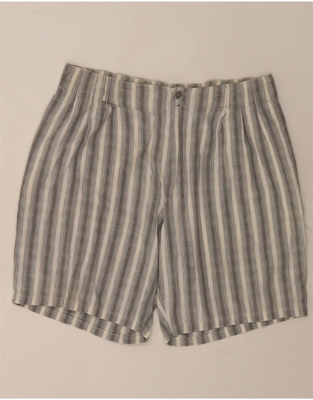 POP 84 Pantaloni scurți chino pentru bărbați W38 XL Gri cu dungi