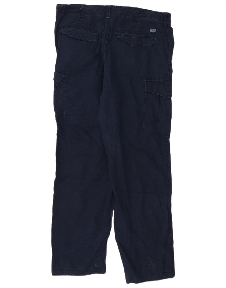 Pantaloni Cargo Drepți Izod Bărbați L36 L32 Bumbac bleumarin