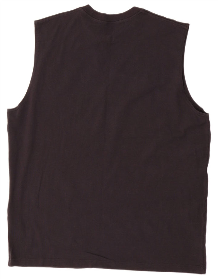 Vesta grafică pentru bărbați Nike, 2XL, bumbac negru