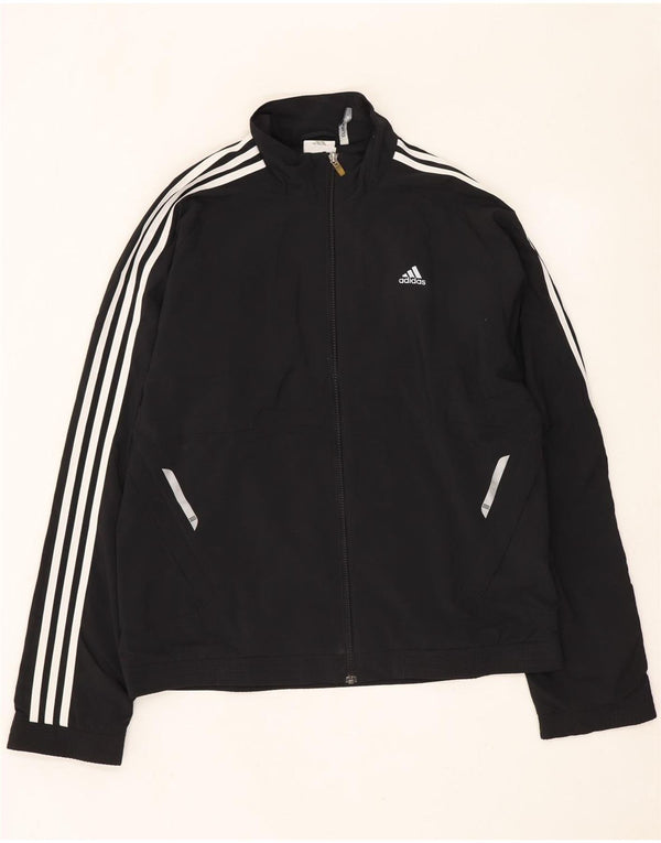 Adidas Mens Climalite Trening Top Jacket UK 40/42 Medium Black Poliester