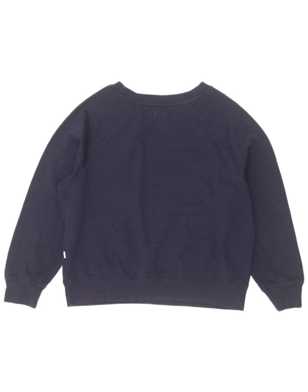 Strock Pulover cu grafic pentru femei UK 12 Medium bleumarin Bumbac