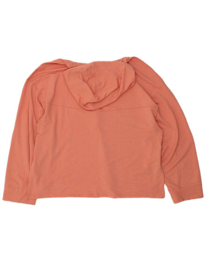 Jumper Nike Dri Fit supradimensionat pentru femei UK 16 Poliester portocaliu mare