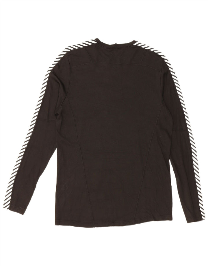 HELLY HANSEN Top pentru bărbați cu mânecă lungă, mediu negru, polietilenă color bloc