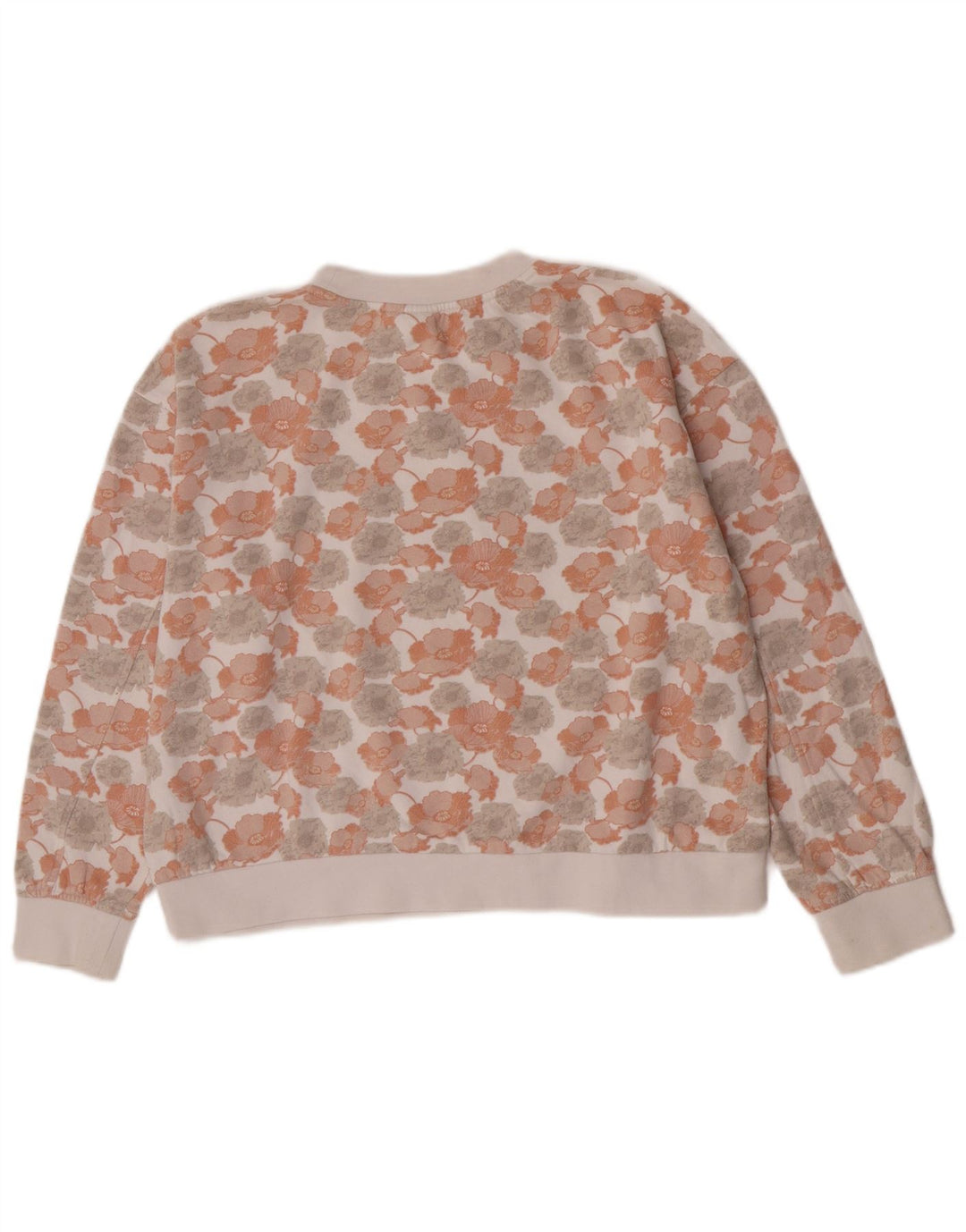 Pulover supradimensionat cu grafic Vans pentru femei UK 14 Medium White Floral