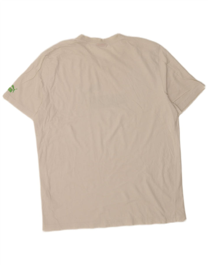 Tricou grafic Puma pentru bărbați Top Large White