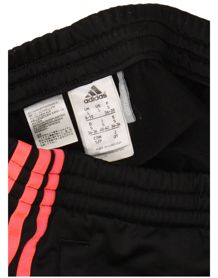 Pantaloni de trening Climalite pentru femei ADIDAS UK 8/10 Poliester negru mic