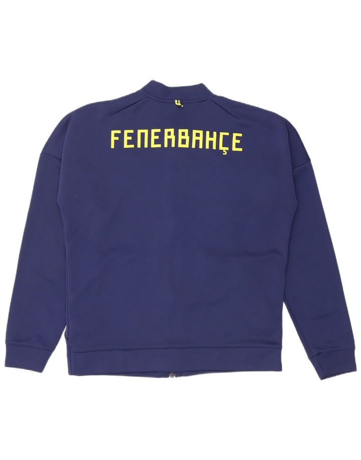 Jachetă de top pentru trening grafic ADIDAS pentru bărbați, poliester mediu albastru bleumarin