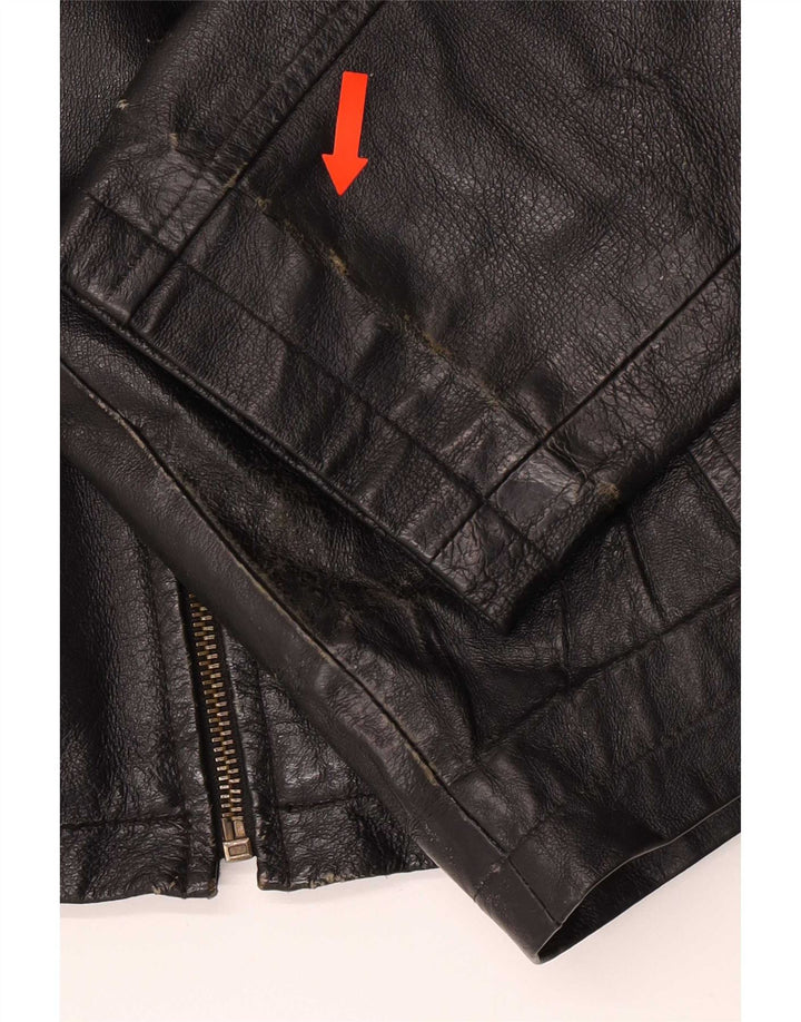 Jachetă de piele pentru bărbați Henry Morell IT 50 Large Black