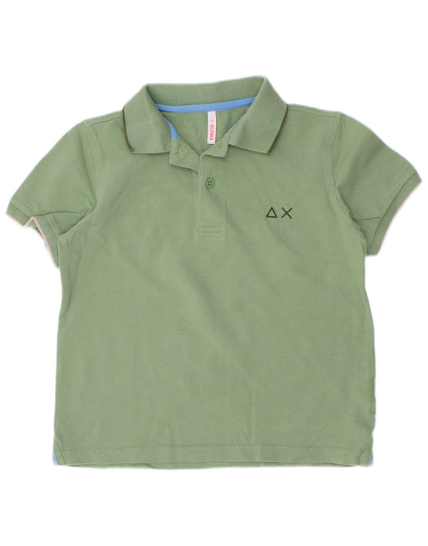 Sun68 Tricou Polo Baieti 5-6 Ani Verde Bumbac