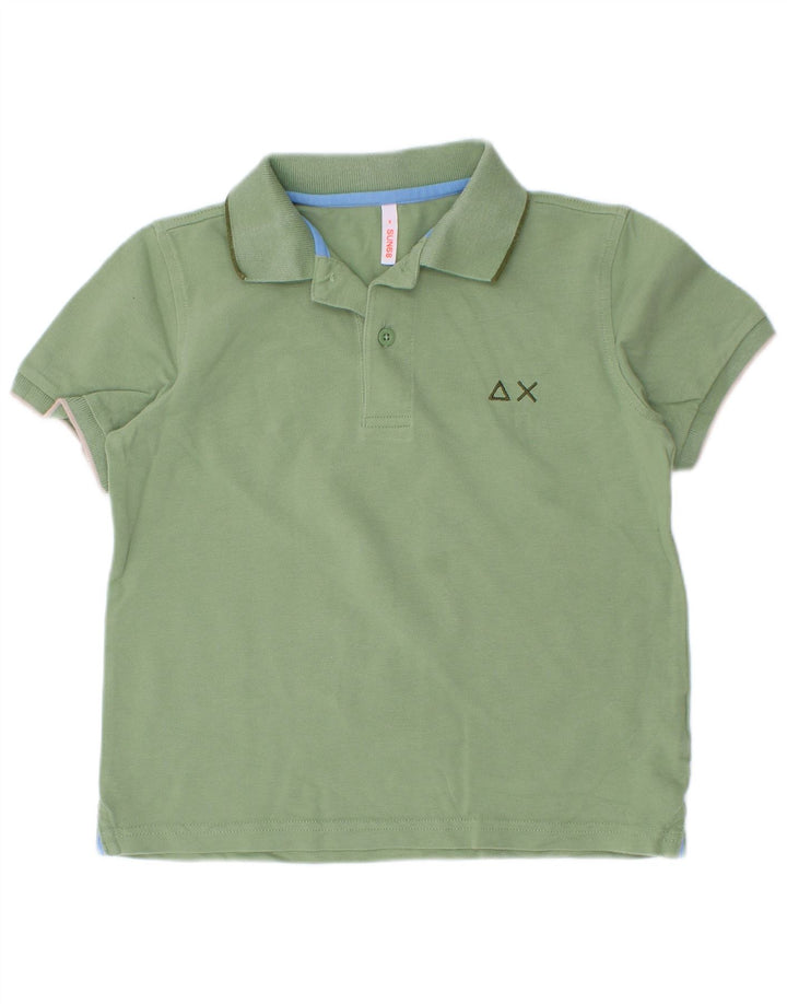 Sun68 Tricou Polo Baieti 5-6 Ani Verde Bumbac