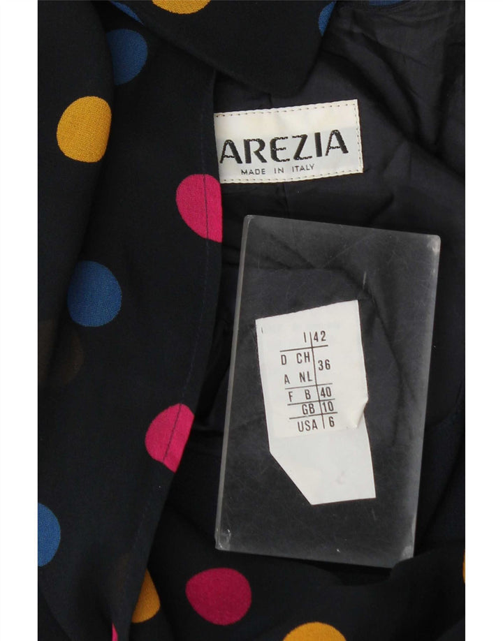 Arezia rochie teacă cu cravată în față pentru femei UK 10 mic albastru marin cu pete
