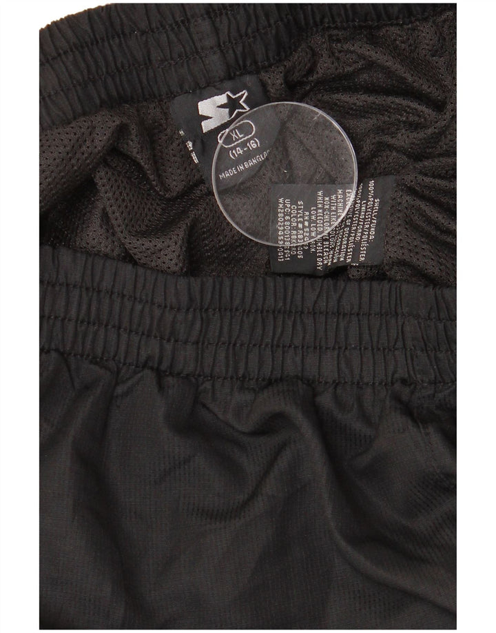 Pantaloni de trening Starter Băieți 14-15 ani XL Poliester color bloc negru