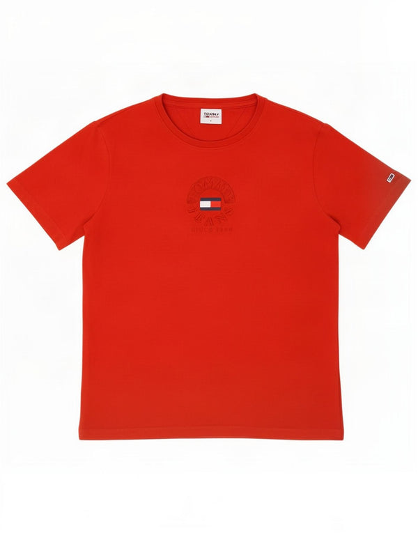 Tricou cu mânecă scurtă pentru femei Tommy Hilfiger Top UK 10 Small Red