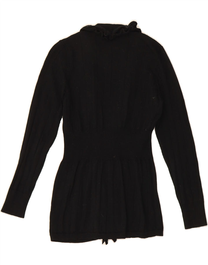 LUISA SPAGNOLI Womens Cardigan Sweater UK 12 Medium Black Wool Vintage Luisa Spagnoli and Second-Hand Luisa Spagnoli from Messina Hembry 