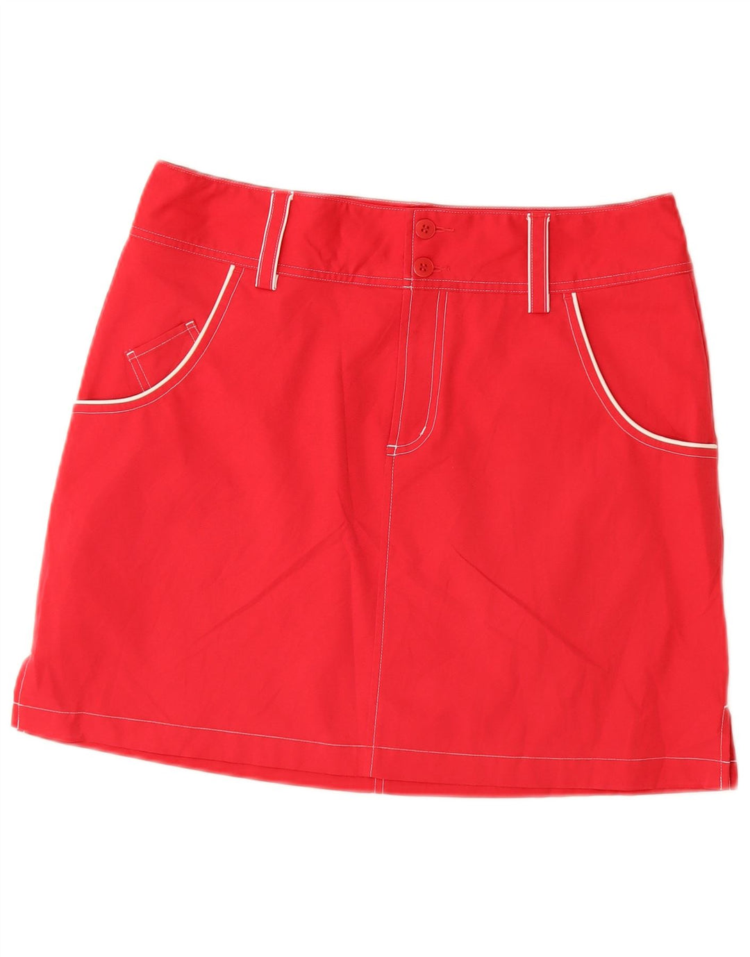 Fusta mini Climacool Adidas pentru femei US 8 Medium W30 Poliester roșu