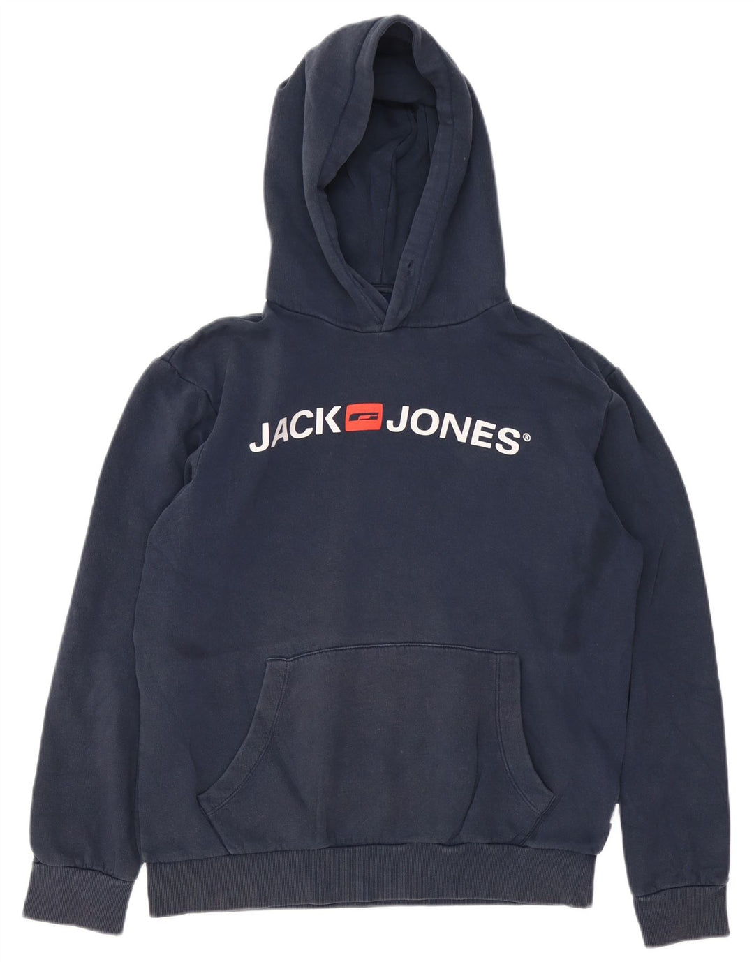 JACK & JONES Hanorac grafic pentru bărbați, bumbac mediu, albastru bleumarin