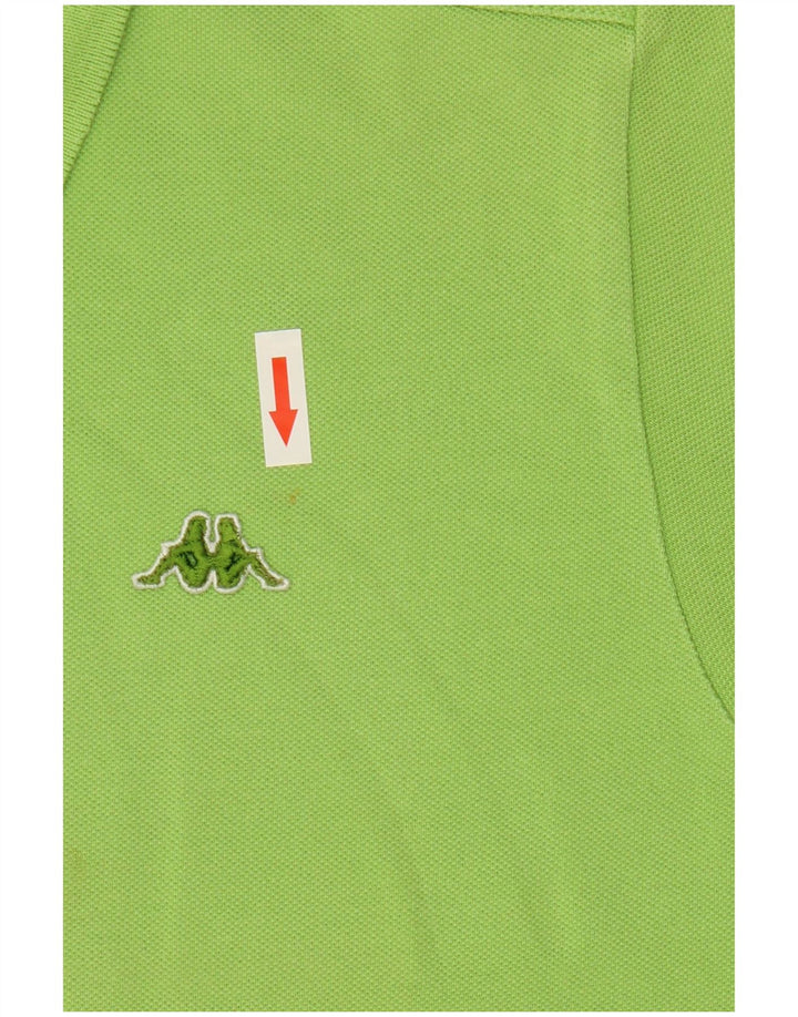 Cămașă polo pentru bărbați Kappa Bumbac verde mic