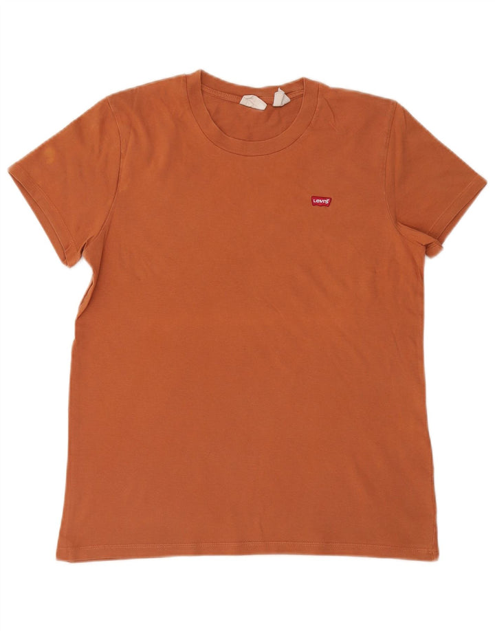 Tricou pentru bărbați Levi's Top mic din bumbac portocaliu