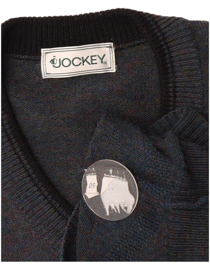 Pulover pentru bărbați Jockey cu decolteu în V IT 50 Medium Blue Geometric