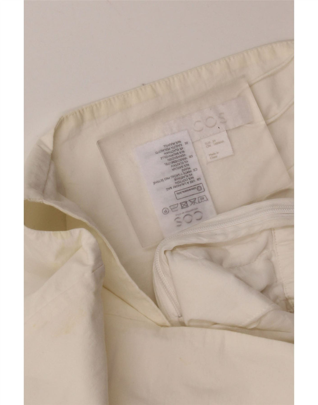 Salopetă fără mâneci Cos pentru femei EU 34 XS Bumbac alb