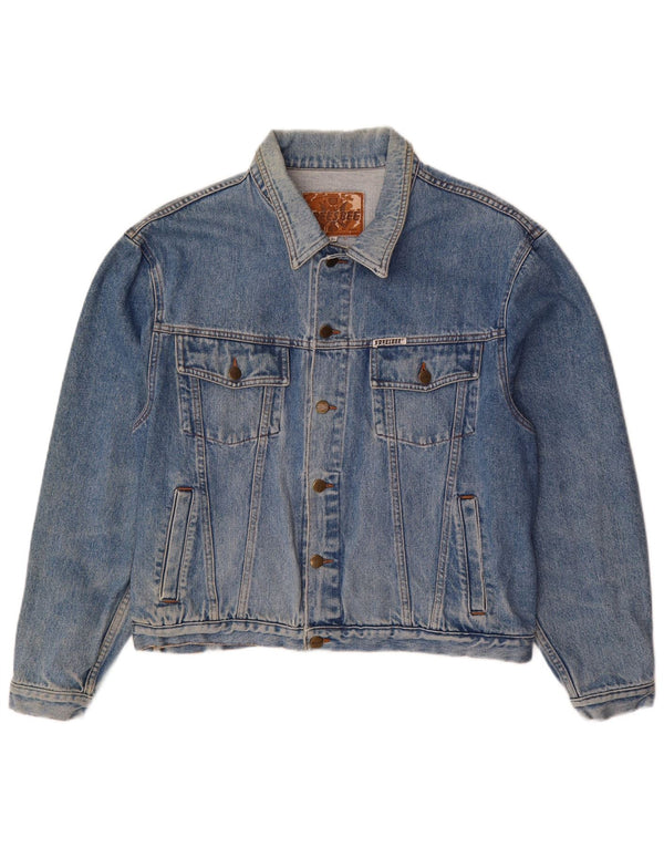 Jachetă de blugi vintage pentru bărbați UK 42 XL, bumbac albastru