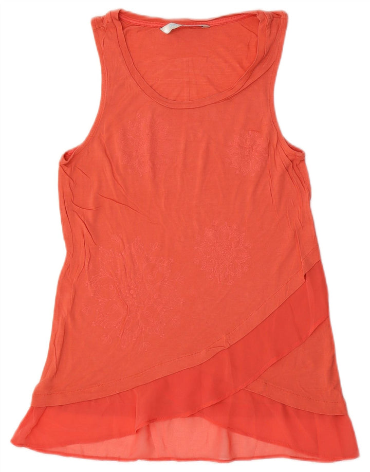 Bluză fără mâneci pentru femei Desigual UK 10 Small Pink Paisley