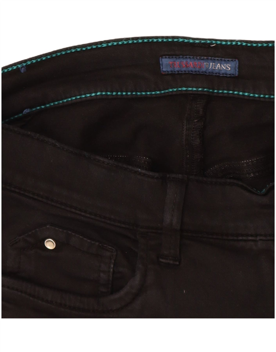 Blugi skinny de damă TRUSSARDI IT 44 Medium W28 L29 Negri