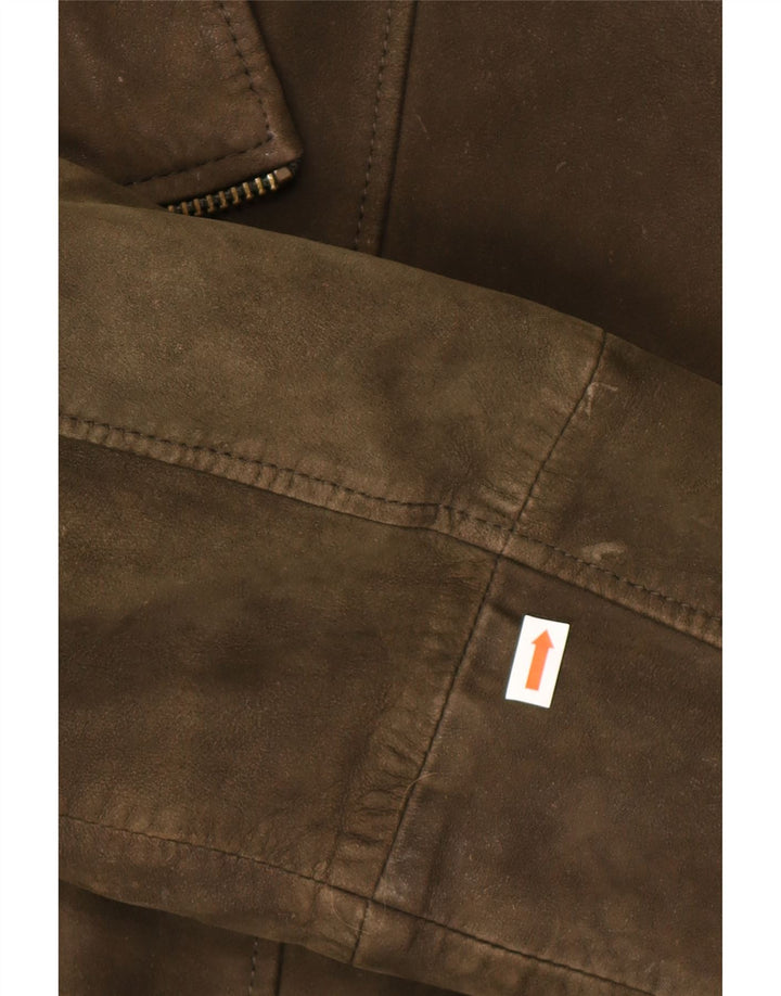 Jachetă pentru bărbați Scotch & Soda din piele intoarsa UK 40, mare, kaki