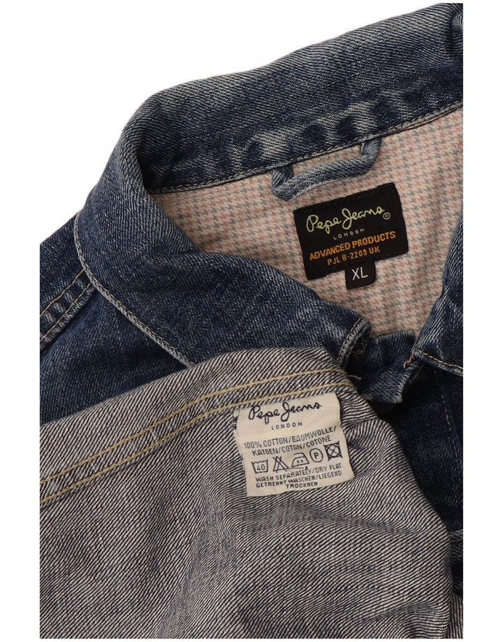 Jachetă de blugi pentru bărbați PEPE Jeans UK 42 XL Bumbac albastru
