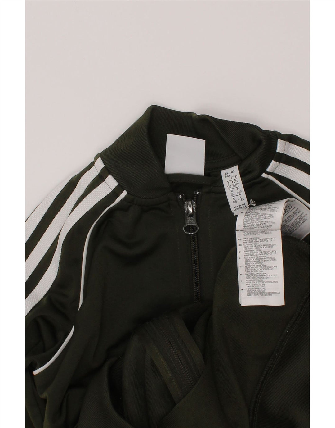 Jachetă de trening pentru băieți Adidas 7-8 ani Poliester verde