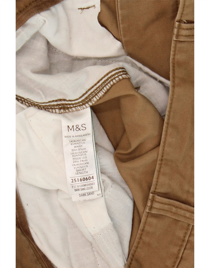 Pantaloni cargo subțiri pentru bărbați Marks & Spencer L32 L27 bumbac bej