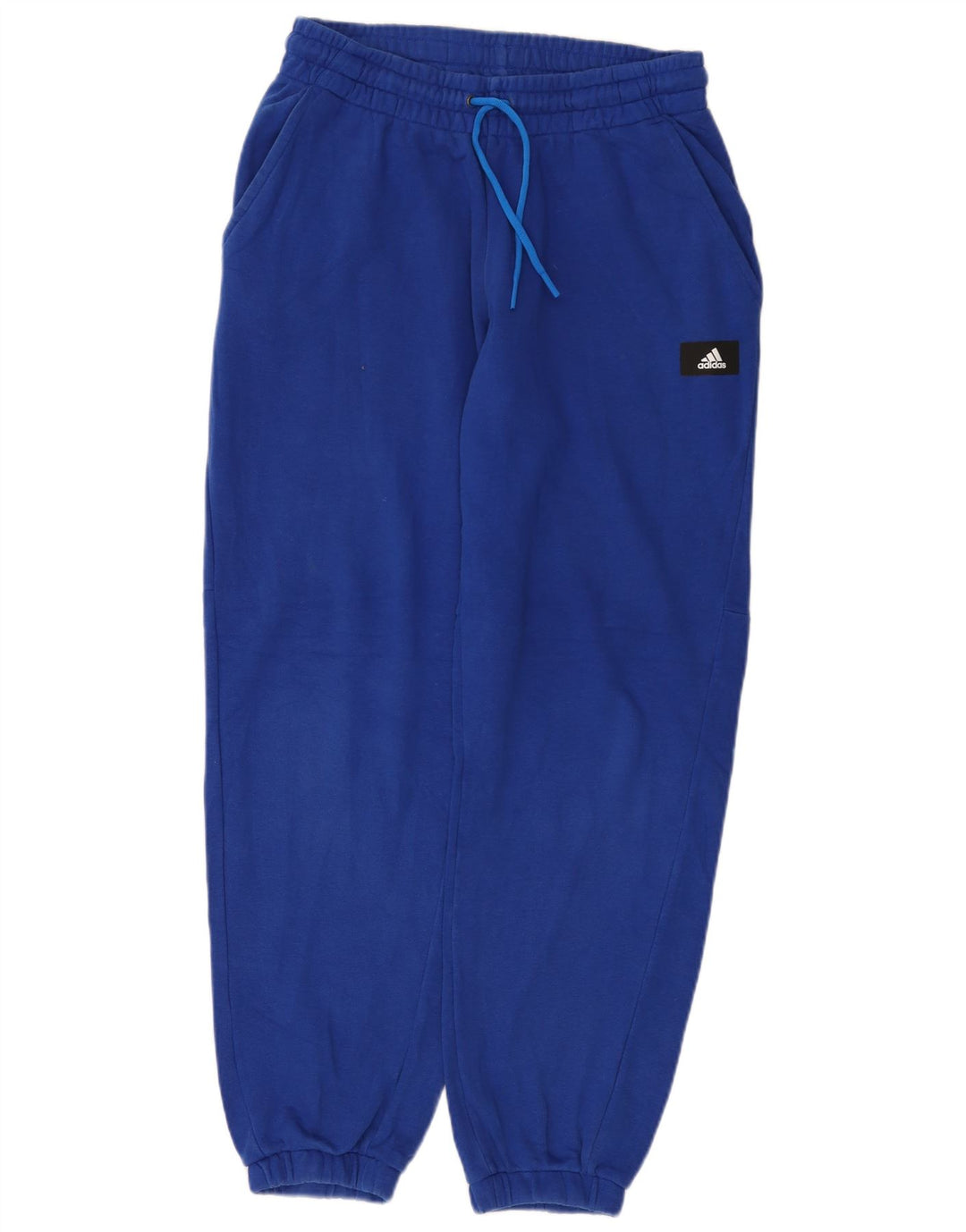 Pantaloni de trening cu grafică Adidas pentru bărbați Pantaloni de jogging, bumbac albastru mediu