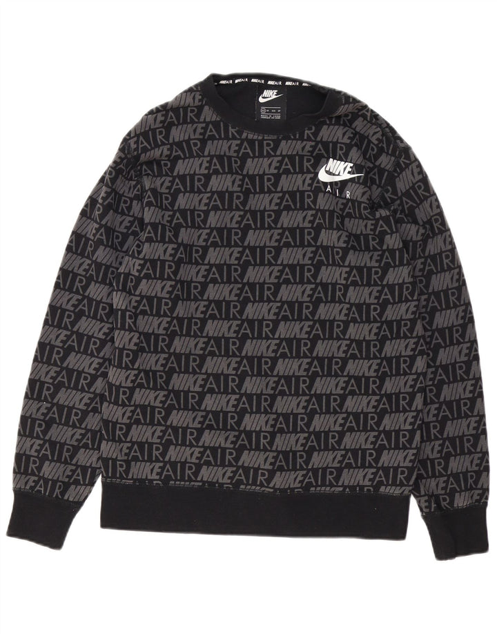 Pulover grafic pentru bărbați Nike XS bumbac negru