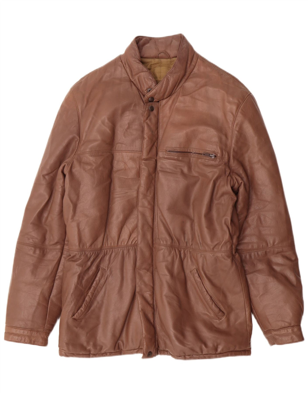 Geacă de piele vintage pentru femei IT 50 XL maro