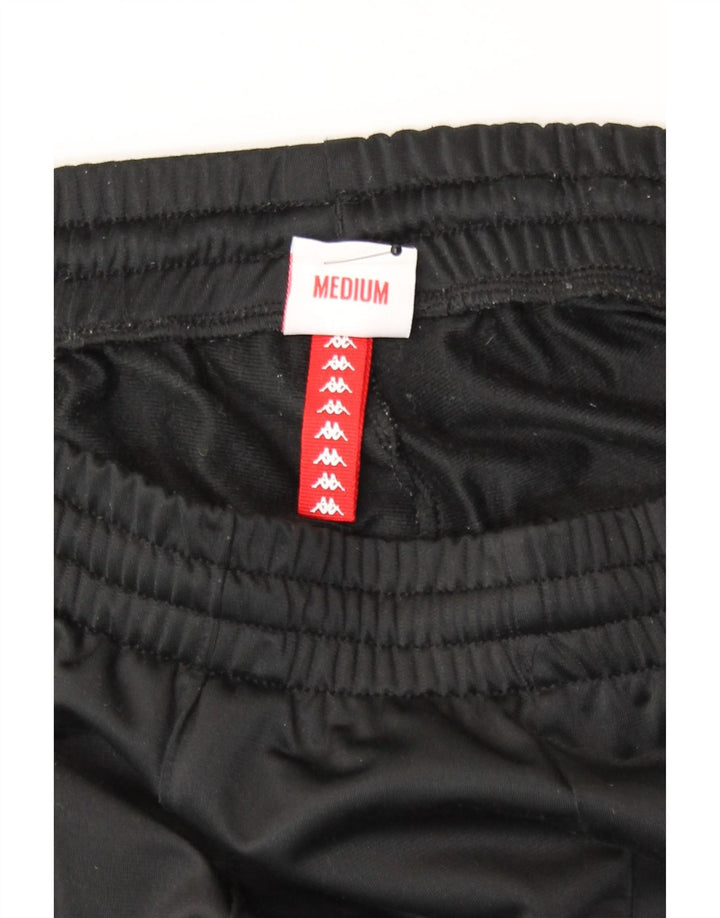 Pantaloni de trening pentru bărbați cu grafică Kappa Pantaloni de jogging mediu negru