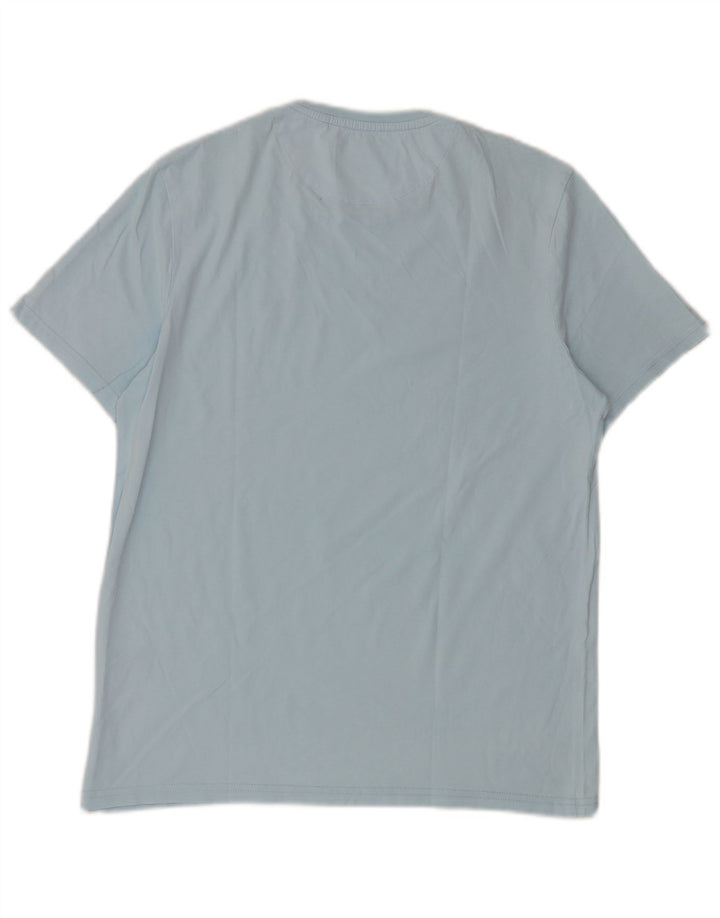 Tricou pentru bărbați Lyle & Scott Top din bumbac albastru mediu