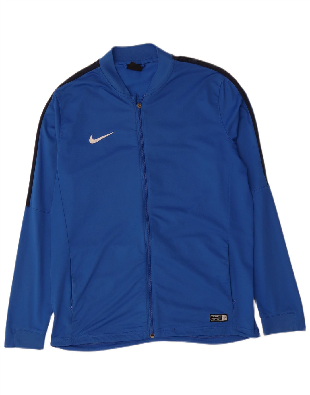 Jachetă de trening NIKE Dri Fit pentru bărbați, XL, poliester color bloc, albastru