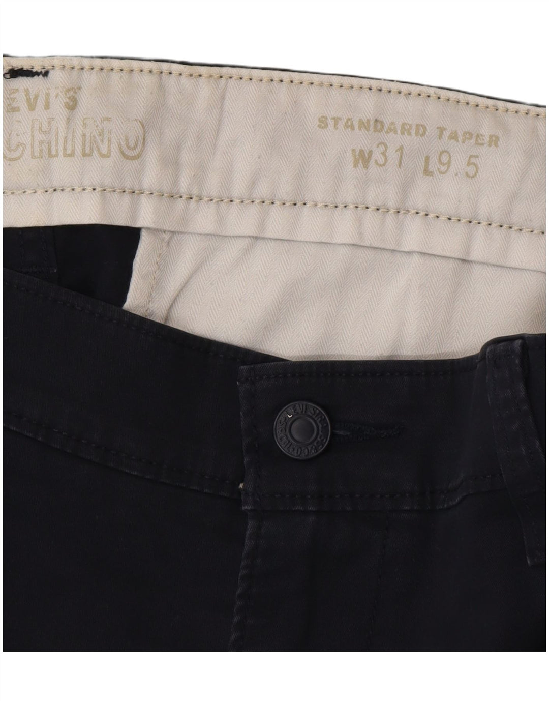Pantaloni scurți chino standard pentru bărbați Levi's W31, bumbac, albastru bleumarin mediu