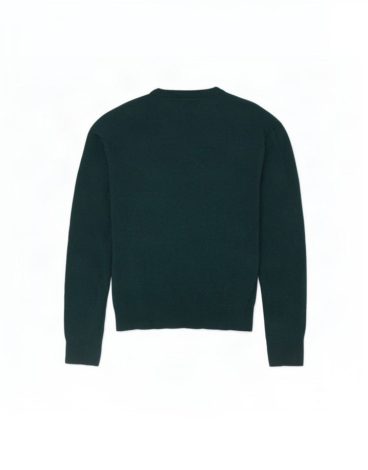 Pulover pentru bărbați Tommy Hilfiger cu decolteu în V, 2XL, lână verde