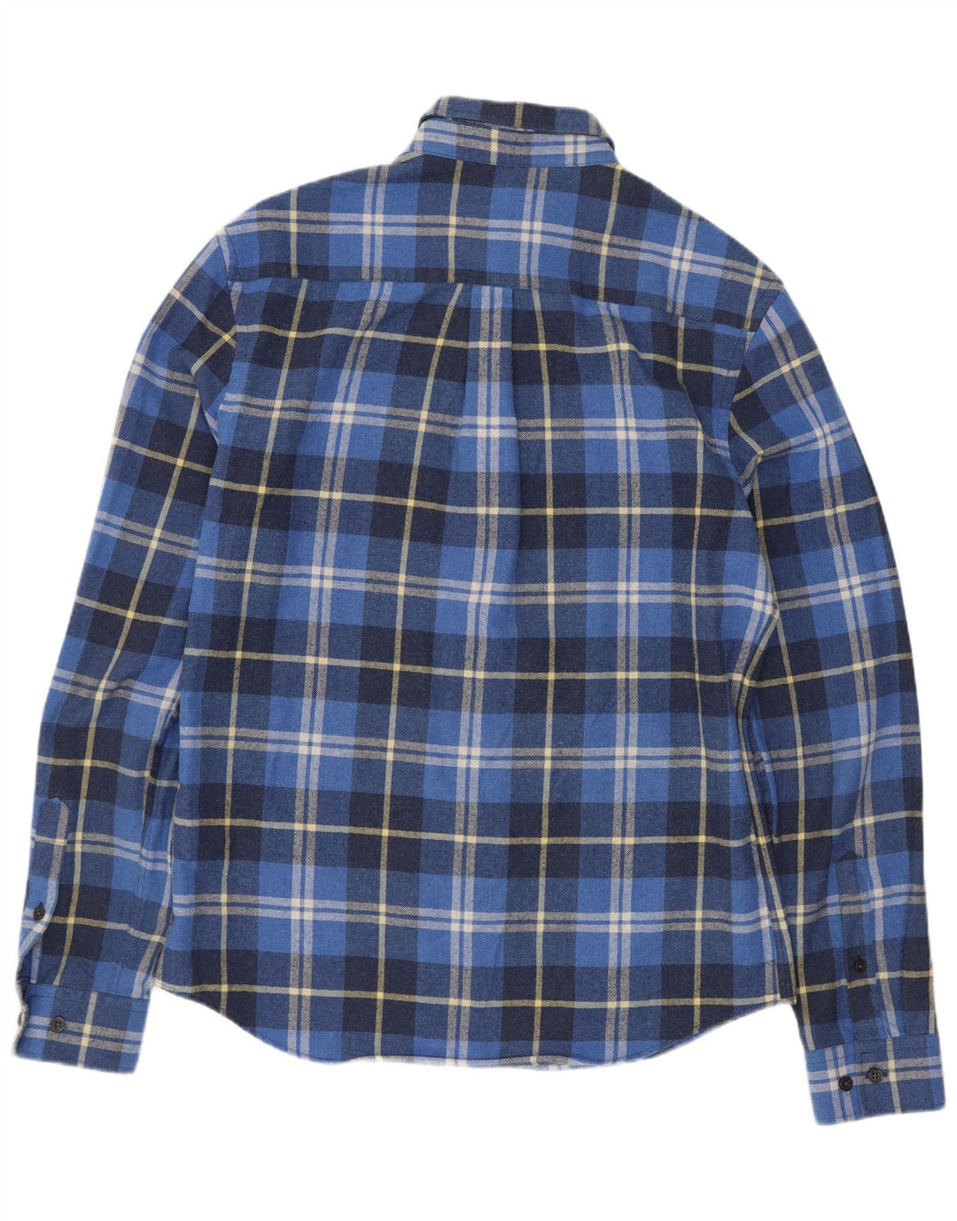 Cămașă pentru bărbați Penguin Heritage Fit Slim Flannel Bumbac cu carouri albastru mediu