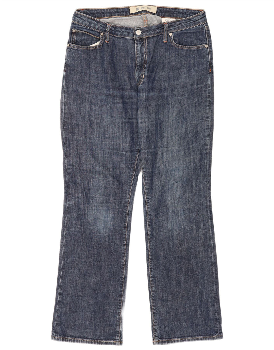 Blugi Gap pentru femei stretch bootcut US 12 Large W32 L29 Blue Bumbac