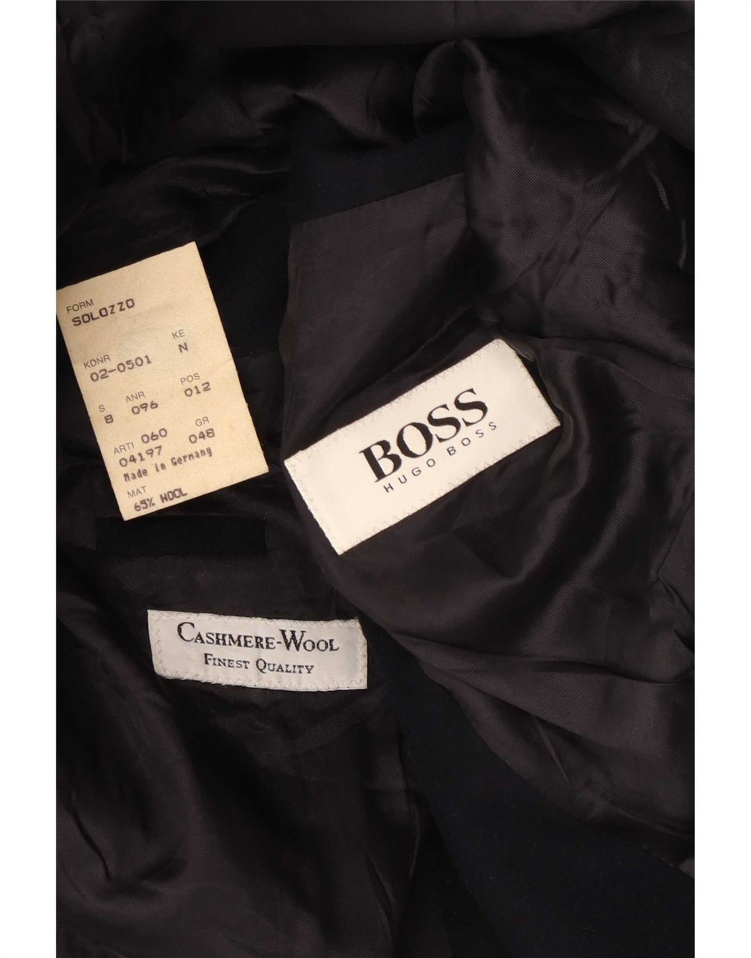 Blazer pentru bărbați Hugo Boss cu 2 nasturi EU 48 Lână medie albastru bleumarin